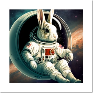 Space Rabbit Posters and Art